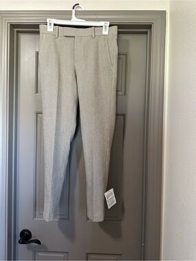 ASOS Women's Slim Tailored Trousers in patterned Tan NWT Size 30